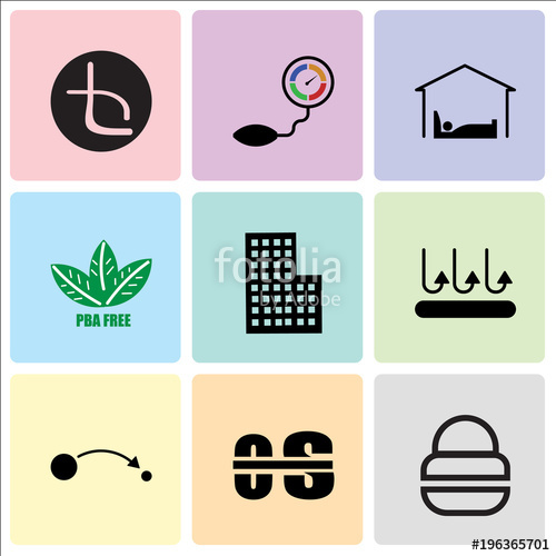 500x500 Set Of Simple Editable Icons Such As Fire Dept, Occupational