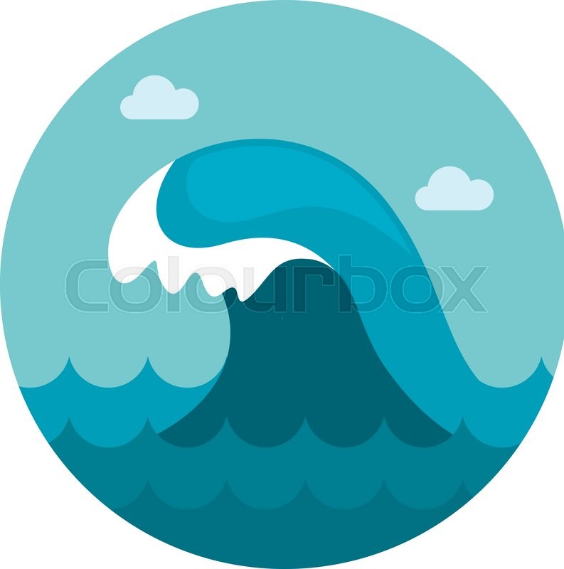793x800 Ocean Wave Vector Icon Beach Summer Stock Vector Colourbox