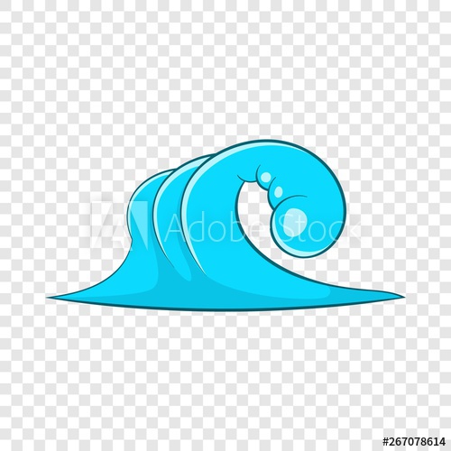 500x500 High Ocean Wave Icon Cartoon Illustration Of High Ocean Wave