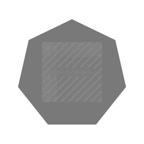 600x600 Octagon Greyscale Icon