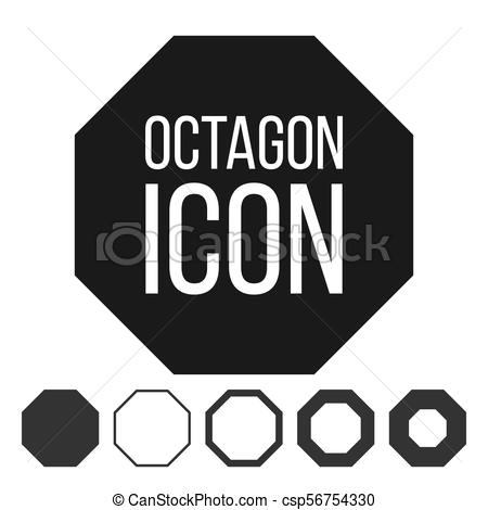 450x470 Octagon Icon Vector Eight Sided Symbol Geometry Chart