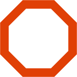256x256 Soylent Red Octagon Outline Icon