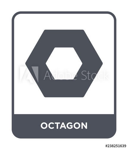 430x500 Octagon Icon Vector