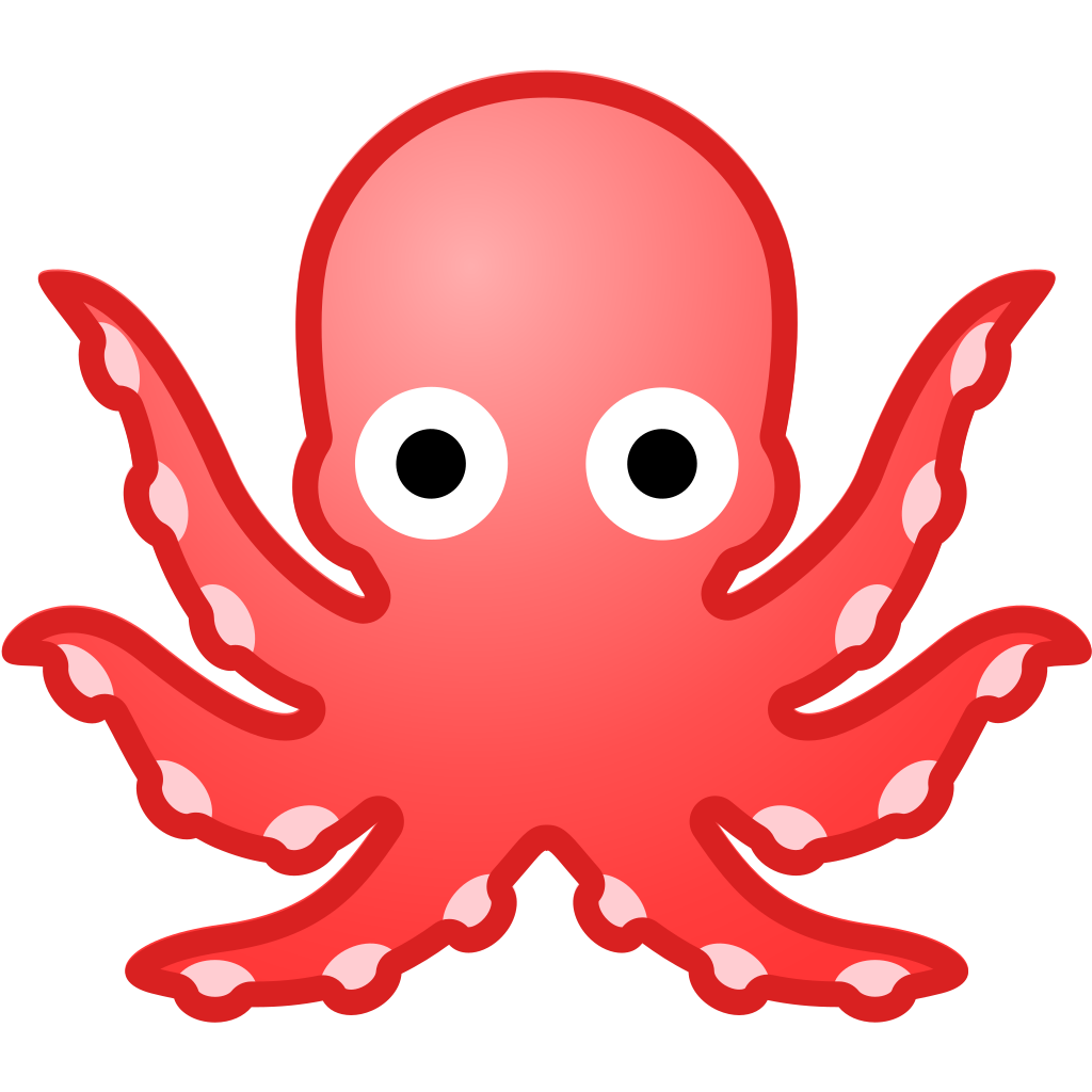 1024x1024 Octopus Icon Noto Emoji Animals Nature Iconset Google