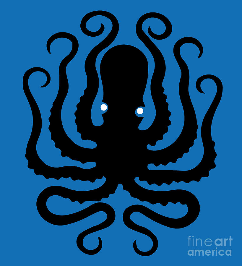 819x900 Octopus Icon Digital Art