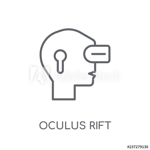 500x500 Oculus Rift Linear Icon Modern Outline Oculus Rift Logo Concept