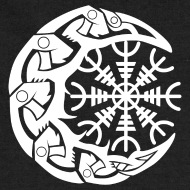 190x190 Vaknut Viking Runes Odin Helmet Raven Moon Icon Sweatshirt