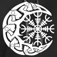 190x190 Vaknut Viking Runes Odin Helmet Raven Moon Icon Unisex Two Tone