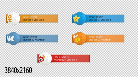 480x270 Swarm Vk Weibo Qzone Odnoklassniki Lower Thirds After Effects