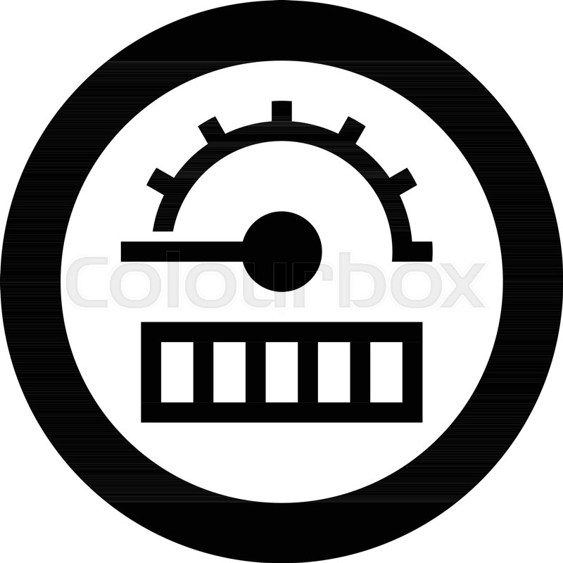 800x800 Glyph Beautiful Motorbike Odometer Stock Vector Colourbox