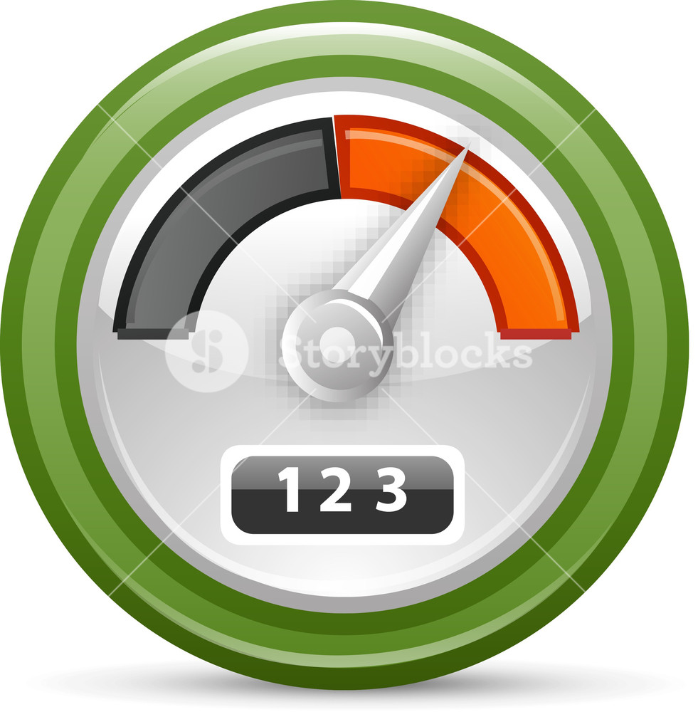 981x1000 Odometer Lite Plus Icon Royalty Free Stock Image