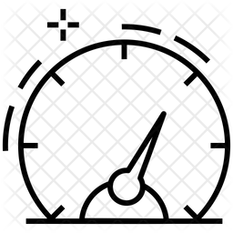 256x256 Car Odometer Gauge Icon Of Line Style