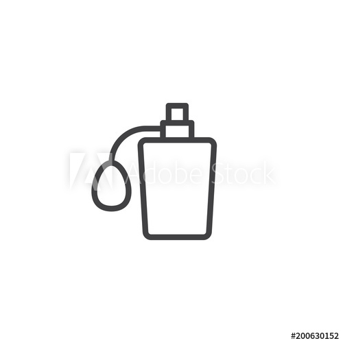 500x500 Perfume Bottle Outline Icon Linear Style Sign For Mobile Concept