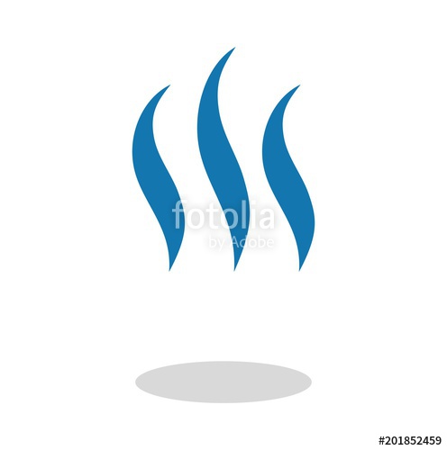 496x500 Aroma Odor Icon Isolated On White Background Stock Image