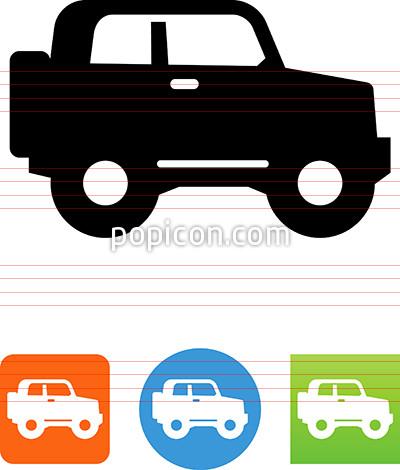 400x470 Off Road Vehicle Side View Icon