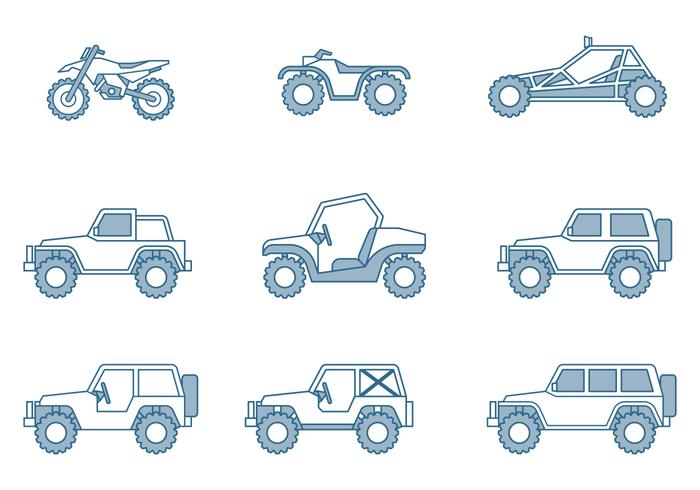700x490 Off Road Vehicle Icons