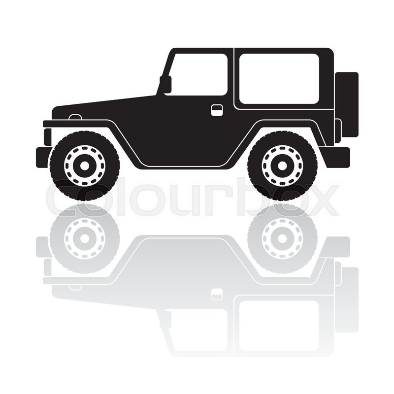 800x800 Offroad Vehicle Silhouette Vector Icon Stock Vector Colourbox
