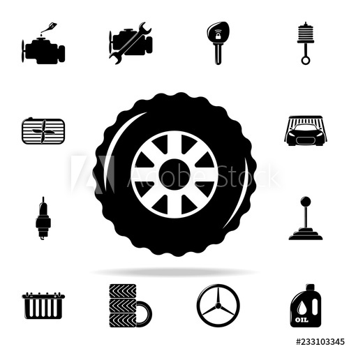 500x500 Off Road Wheel Icon Cars Service And Repair Parts Icons Universal