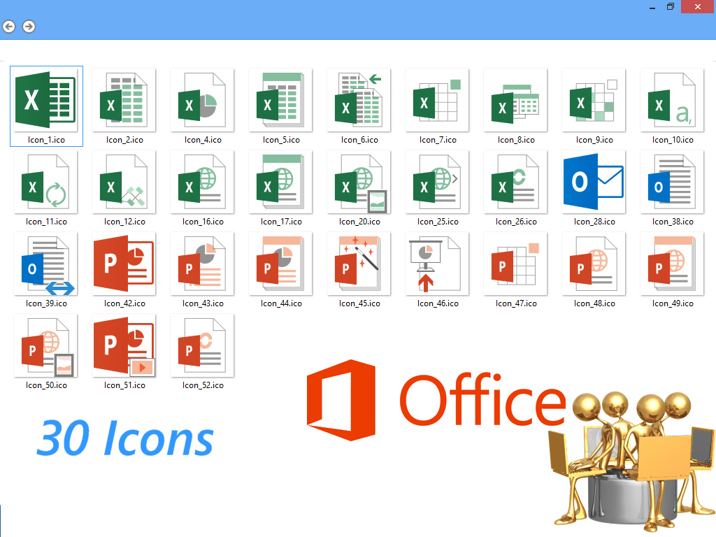 1024x768 Office Icons