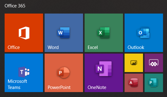 office 365 icons missing