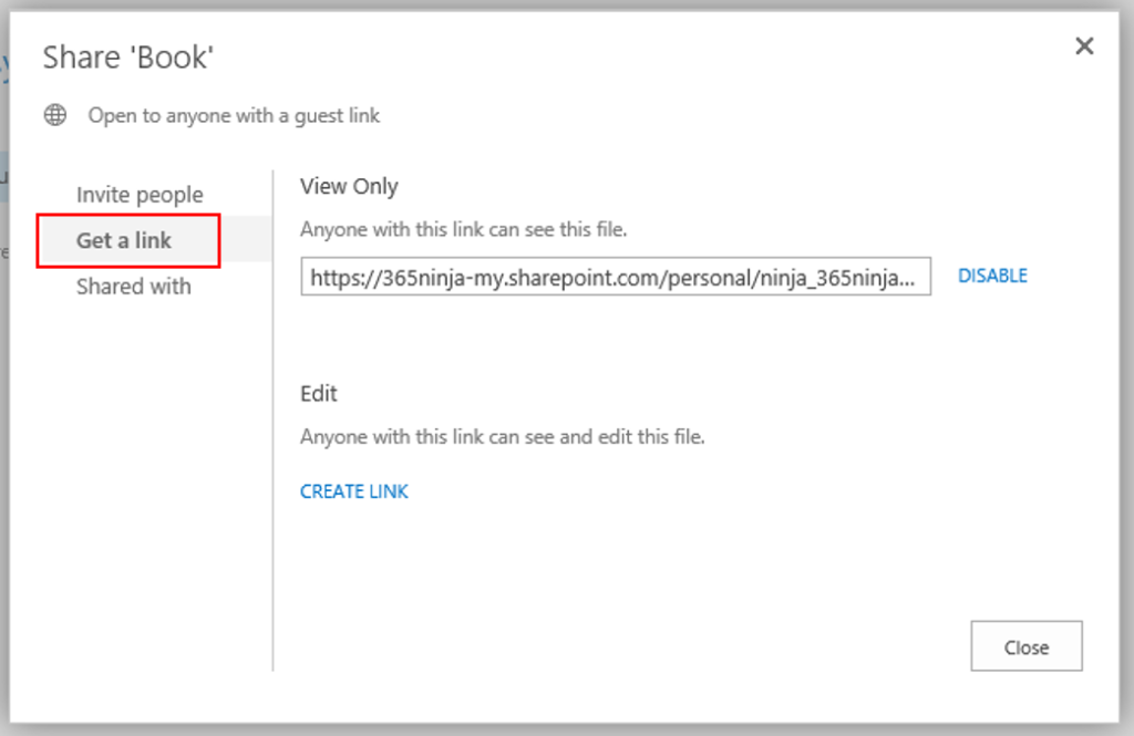 1024x665 How To Create A Sharing Link For An Office Document