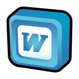 256x256 Microsoft Office Word Icon Cartoon Iconset Hopstarter