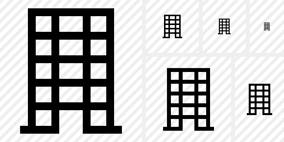 580x290 Office Building Icon Symbol Black Professional Stock Icon