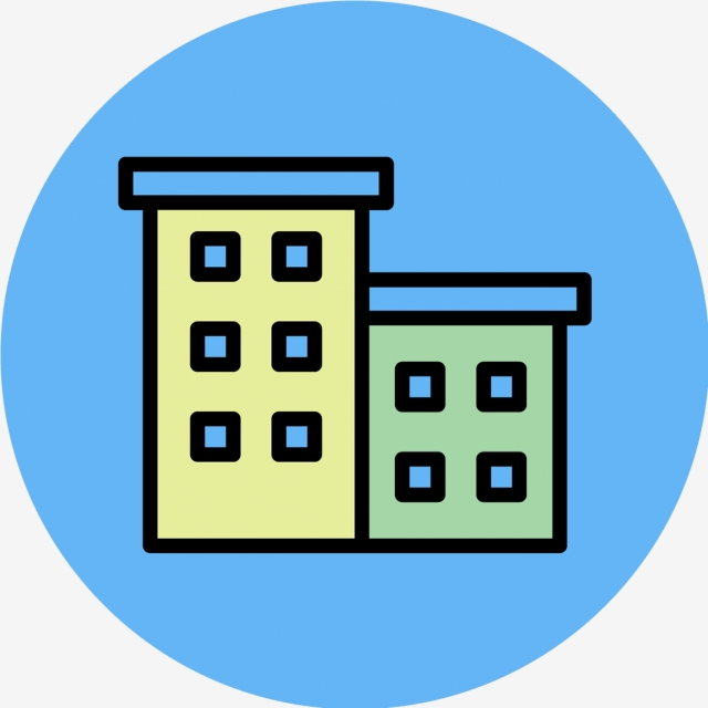 640x640 Vector Office Building Icon, Building, Buildings, Office Icon Png