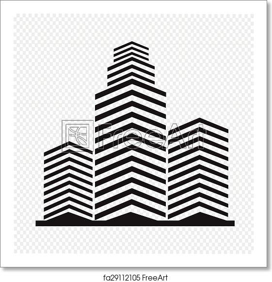 561x581 Free Art Print Of Office Building Icon Freeart