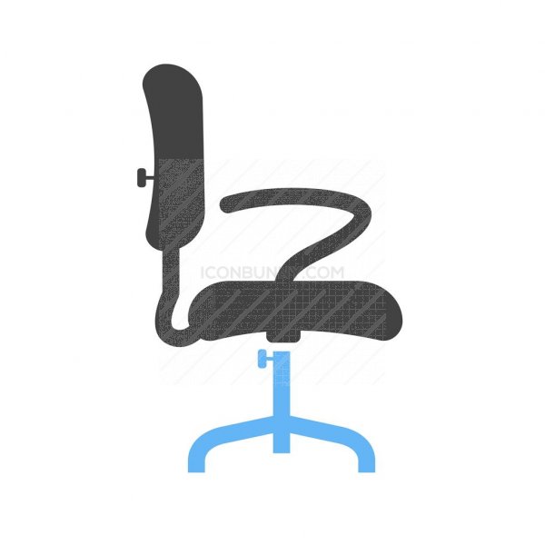 600x600 Office Chair Ii Blue Black Icon