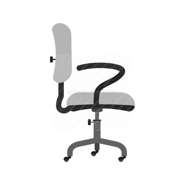 600x600 Office Chair Ii Greyscale Icon