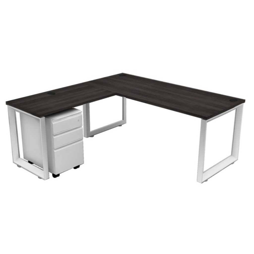 1024x1024 Icon Diverse L Shape Desk With O Legs