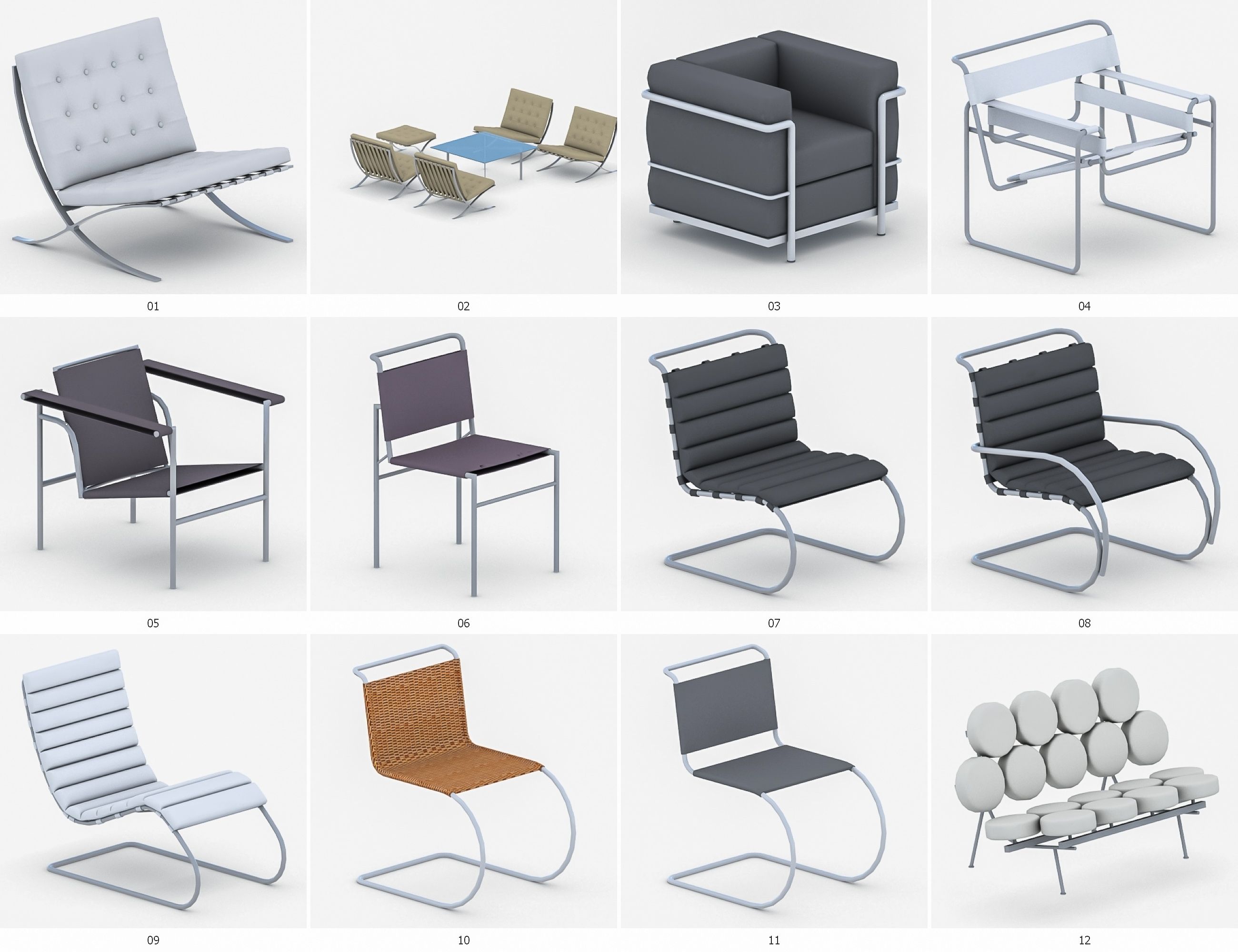 2600x2000 Office Furniture Full Set