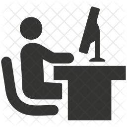 256x256 Office Workplace Icon Of Glyph Style