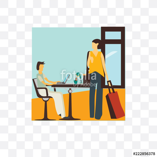 500x500 People Coworking In The Office Icon Isolated On Transparent