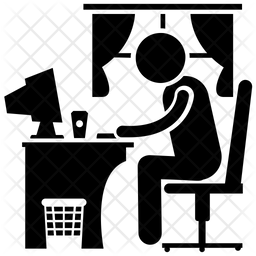 256x256 Home Office Icon Of Glyph Style