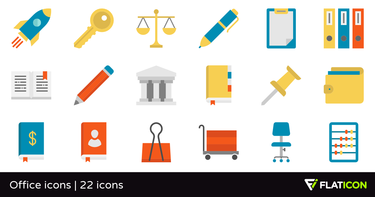 1200x630 Office Icons Free Icons