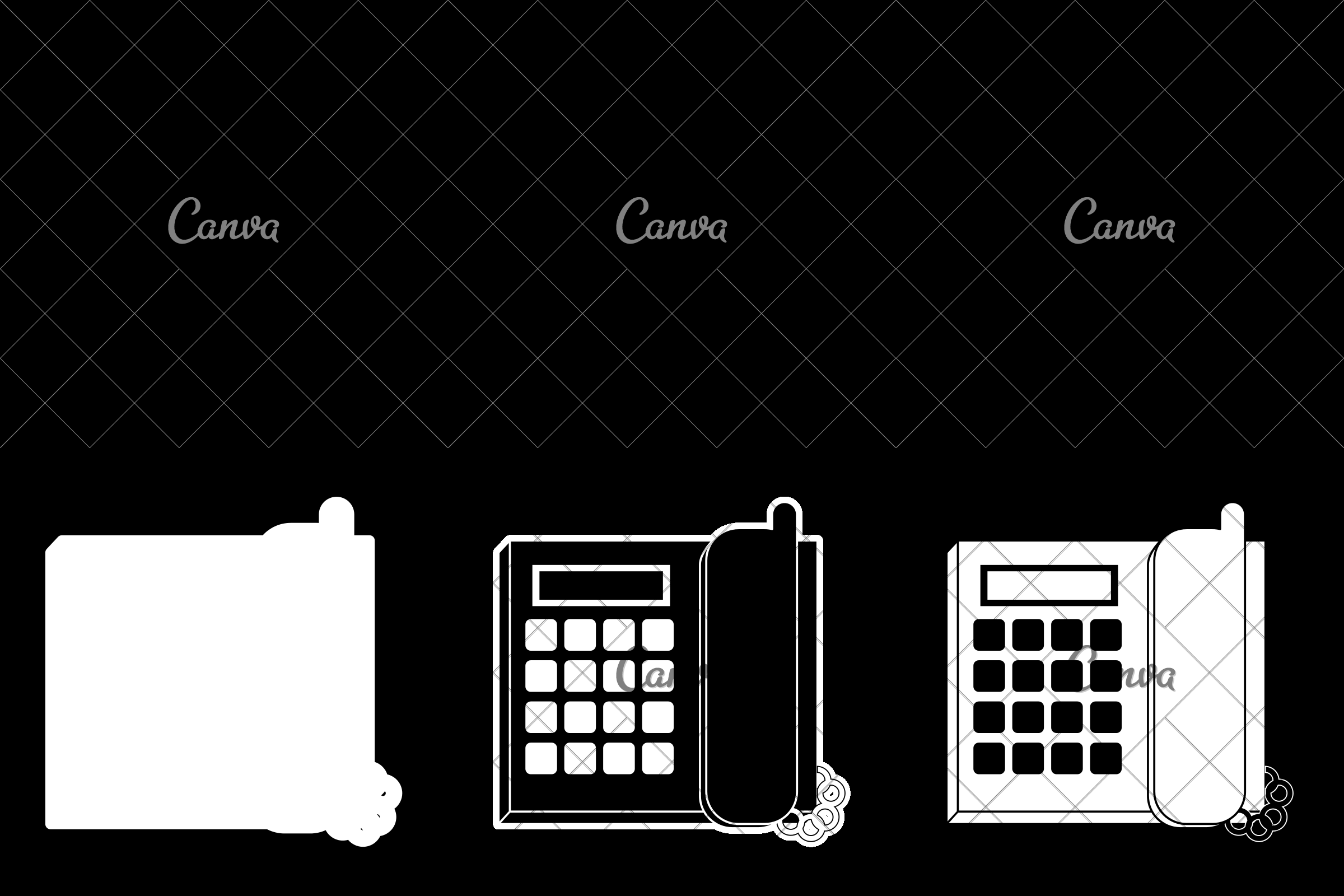 2400x1600 Office Landline Phone Icon Image