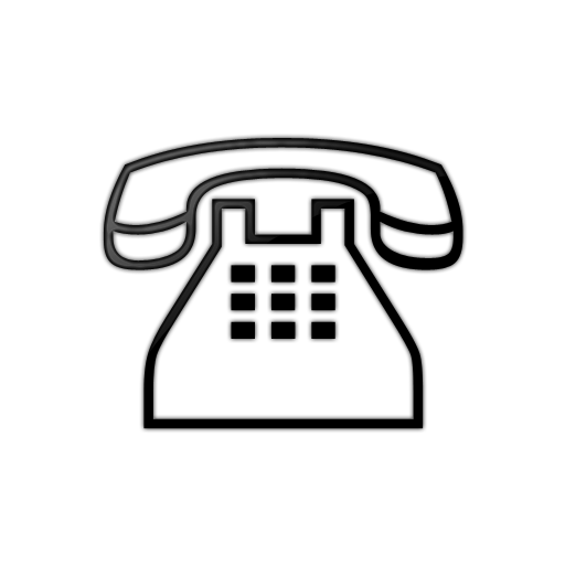 512x512 Glossy Black Phone Icon Images