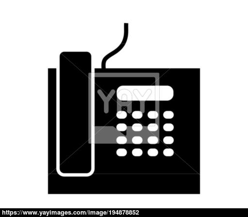 512x448 Office Phone Icon Vector