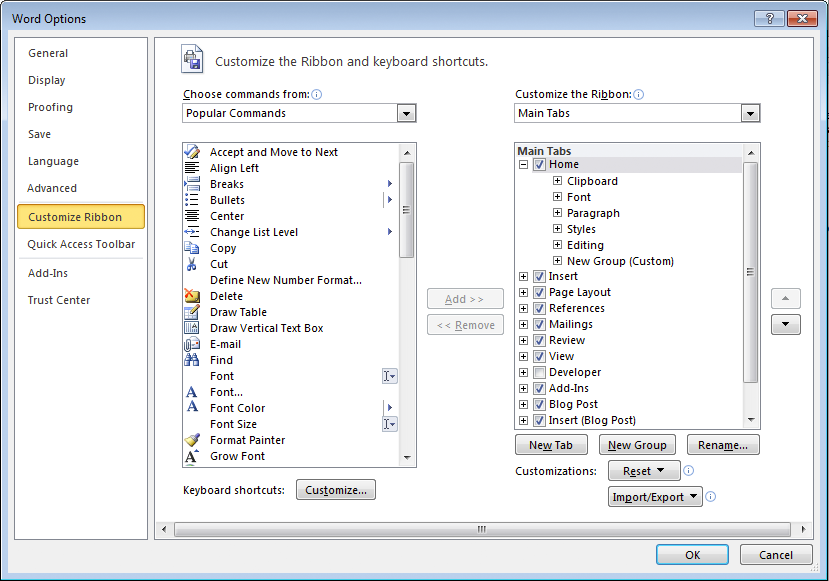 829x581 How To Customize Ms Office Ribbon Pluralsight