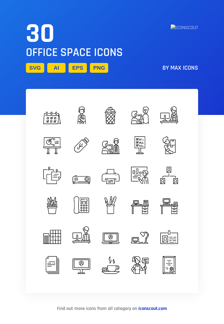Office Space Icon Pack 735x1060 Office Space Icon Pack