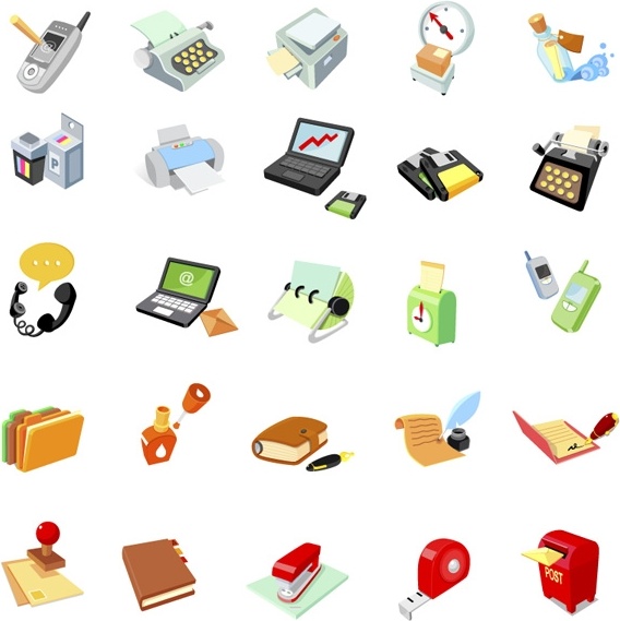 568x569 Vector Office Supplies Icon Free Vector In Adobe Illustrator