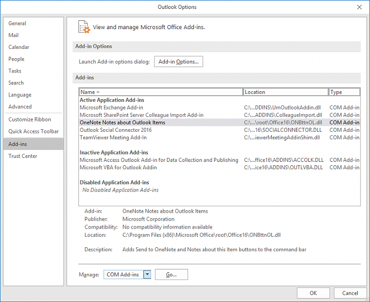 Not Able To Put Emails Into Onenote From Toolbar, Icon Missing 750x612 Not Able To Put Emails Into Onenote From Toolbar, Icon Missing