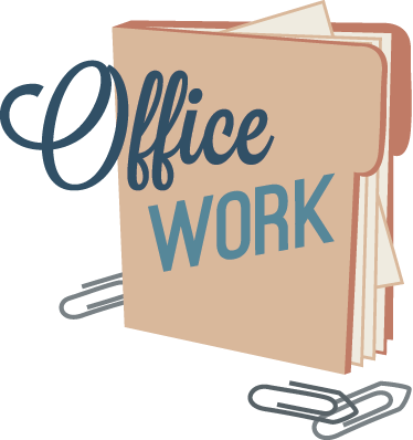 374x398 Office Work Icon Sticker