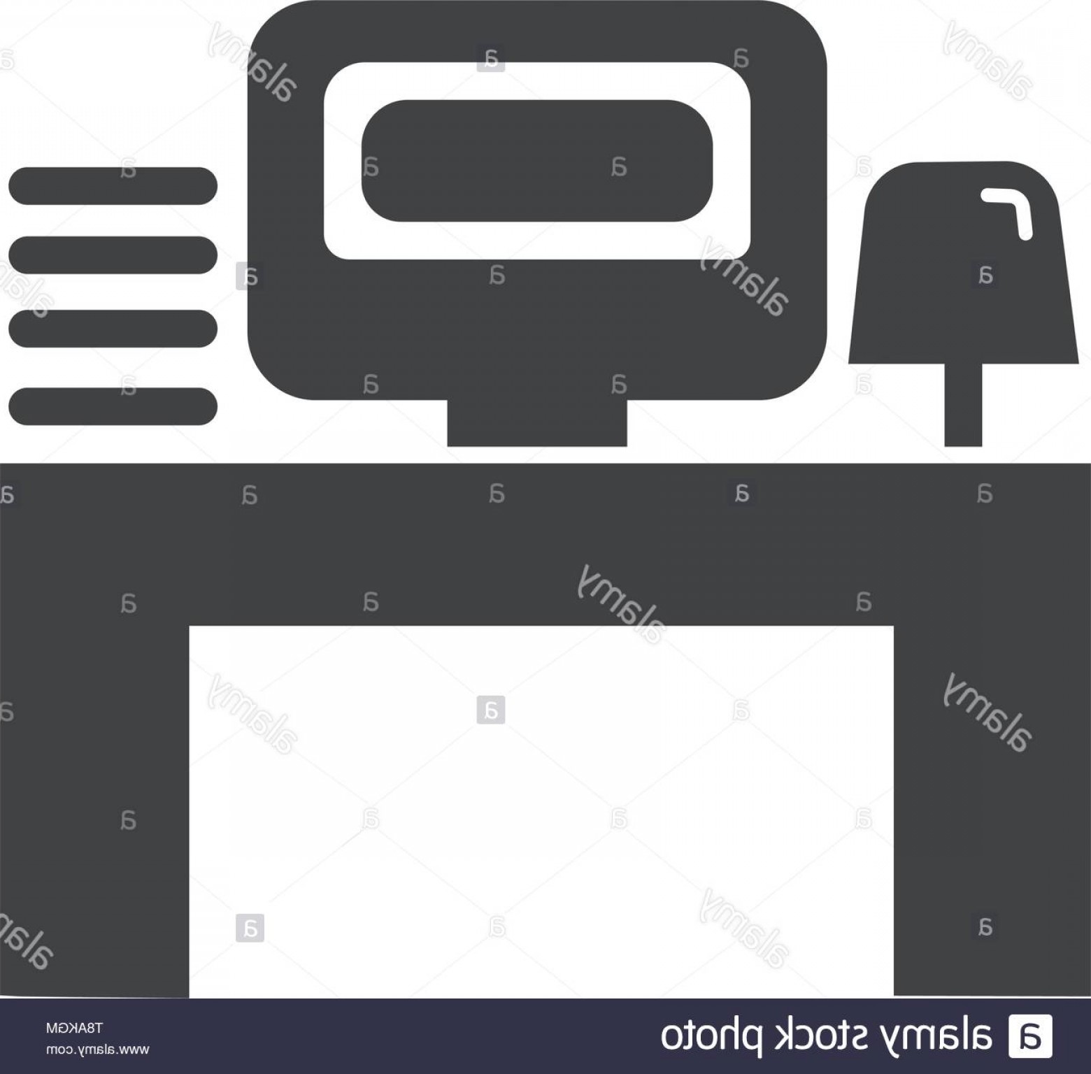 1560x1536 Work Place Or Office Work Icon Vector Icon With Computer Table