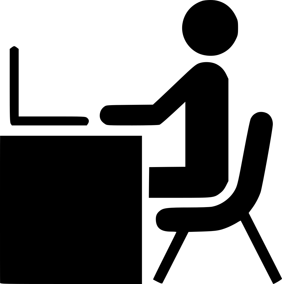 980x986 Man Desk Working Laptop Computer Office Work Person Png Icon