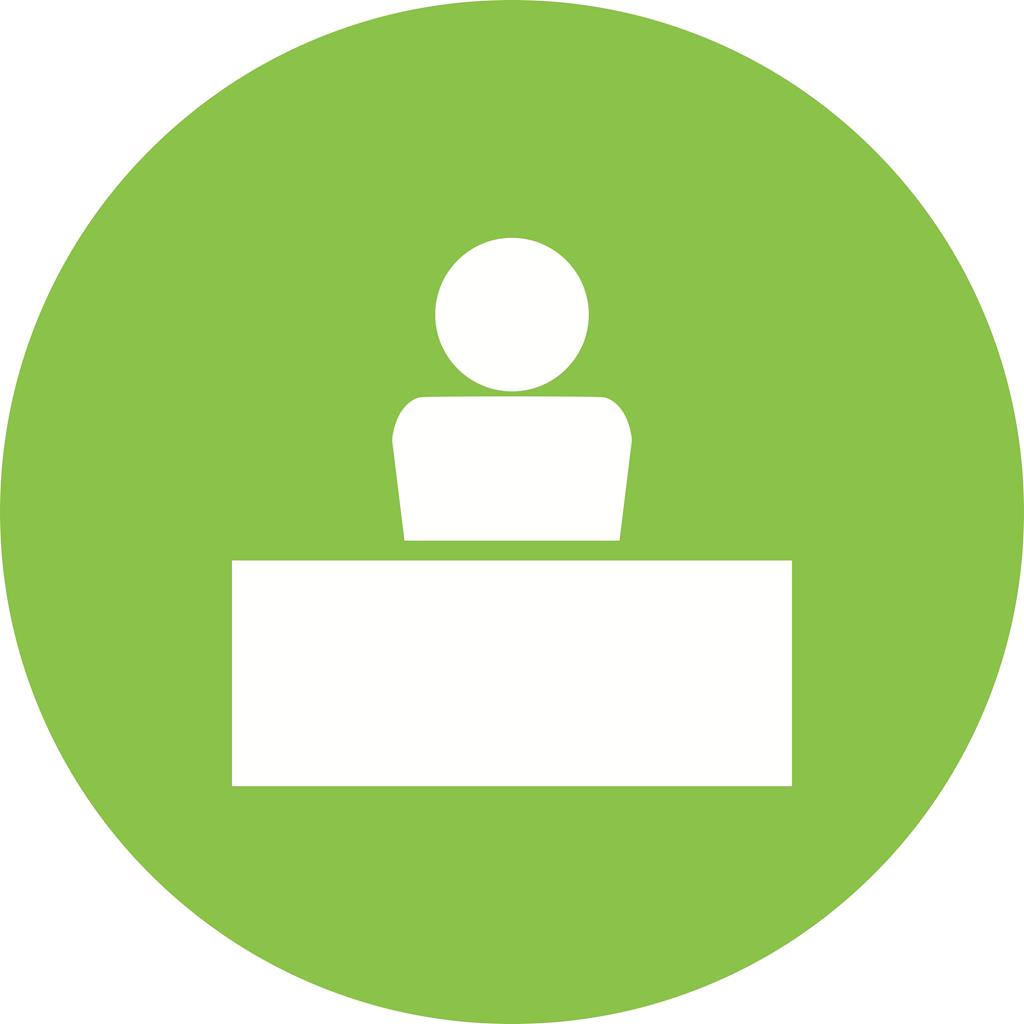 1024x1024 Office Work Flat Round Icon