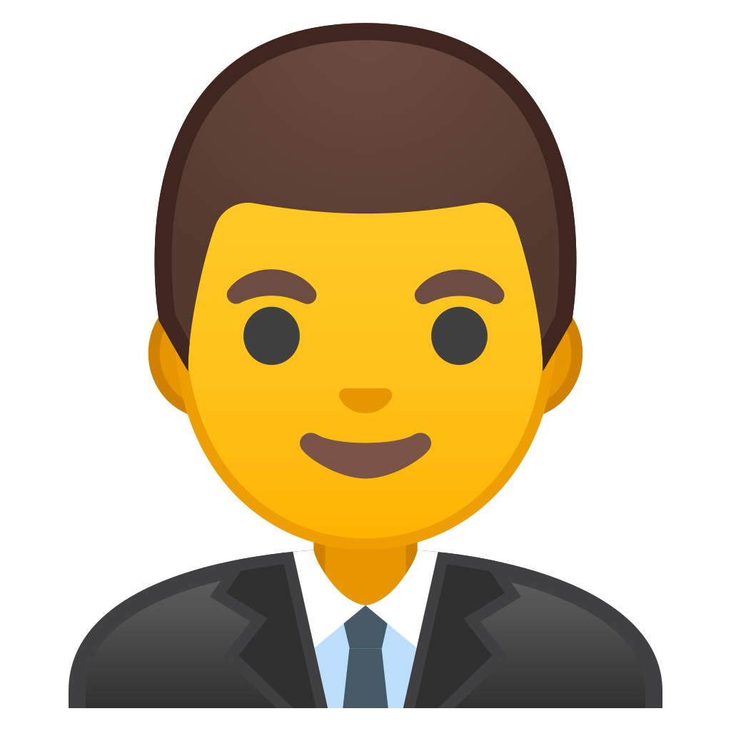 1024x1024 Man Office Worker Icon Noto Emoji People Profession Iconset Google