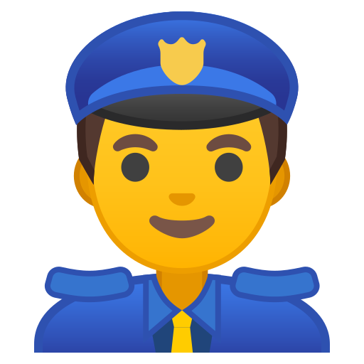 512x512 Man, Police, Officer Icon Free Of Noto Emoji People Profession